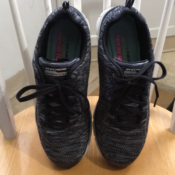 skechers st knitted trainers ladies